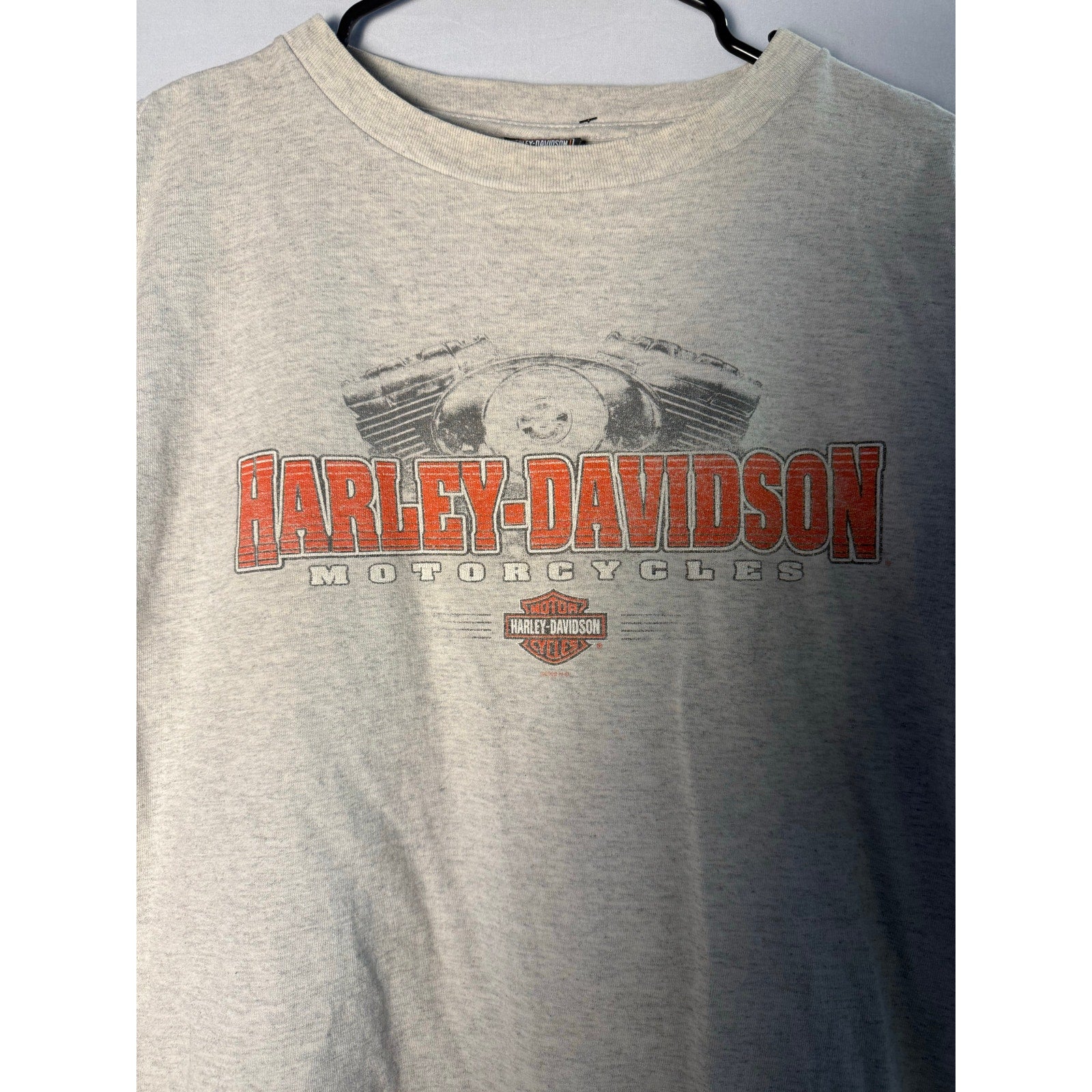 Harley Davidson Motorcycles Tripp's Amarillo, Texas Print Gray Shirt Men's XL