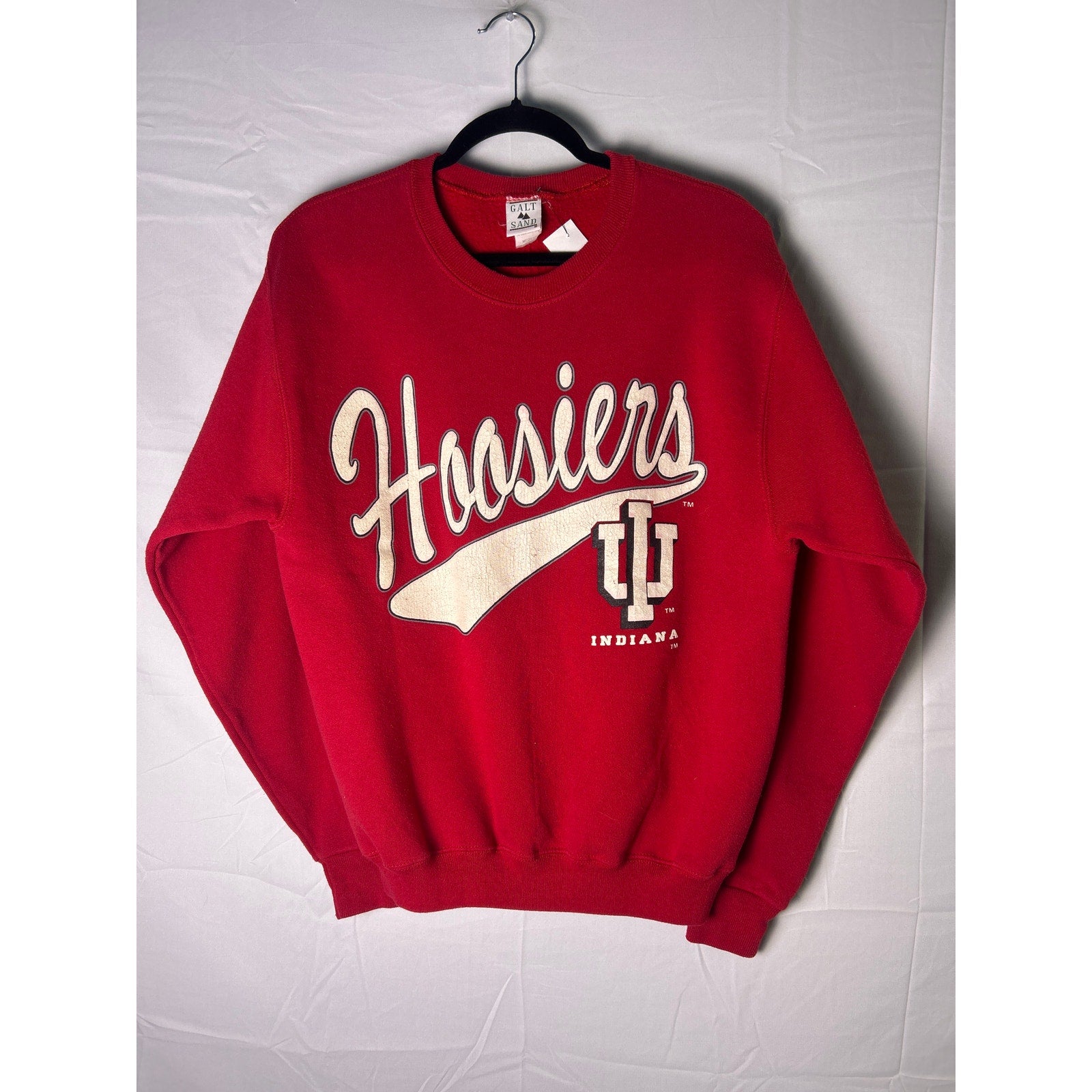 GALT SAND Indiana Hoosiers Crewneck Red Pullover Sweatshirt Women's Medium