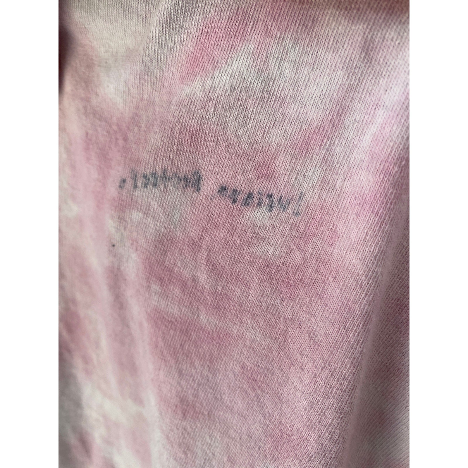 Nirvana Smiley Graphic Pink Tie Dye Women Short Sleeve Shirt Womens Size Medium