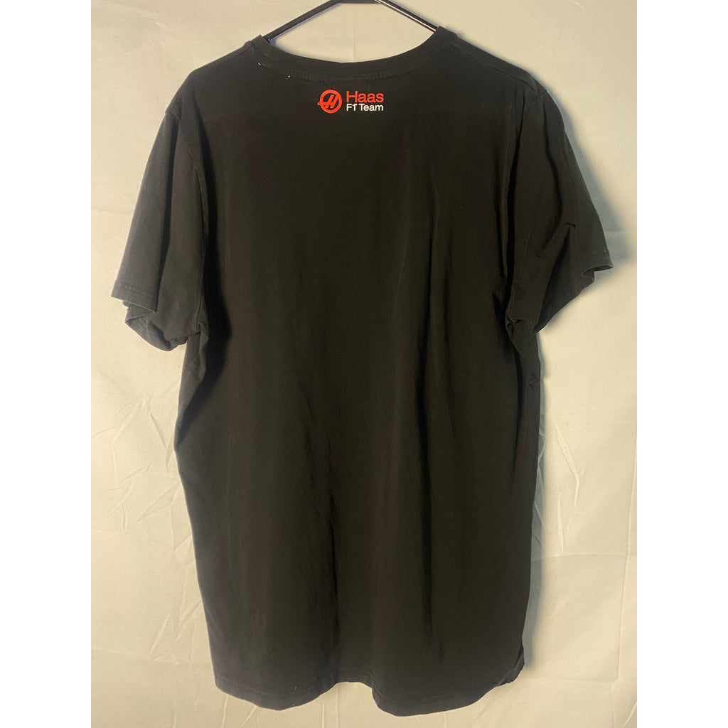 HaasF1 Est. 2016 Sports Graphic Print Black Shirt Crewneck Men's Size 2XL