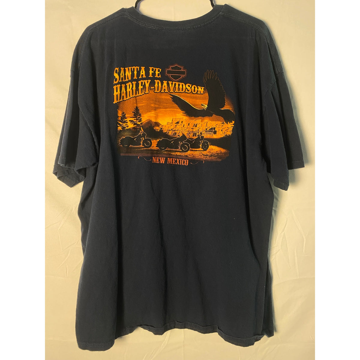 Harley Davidson Santa Fe, New Mexico Black Graphic Print Shirt Unisex Size M/xL?