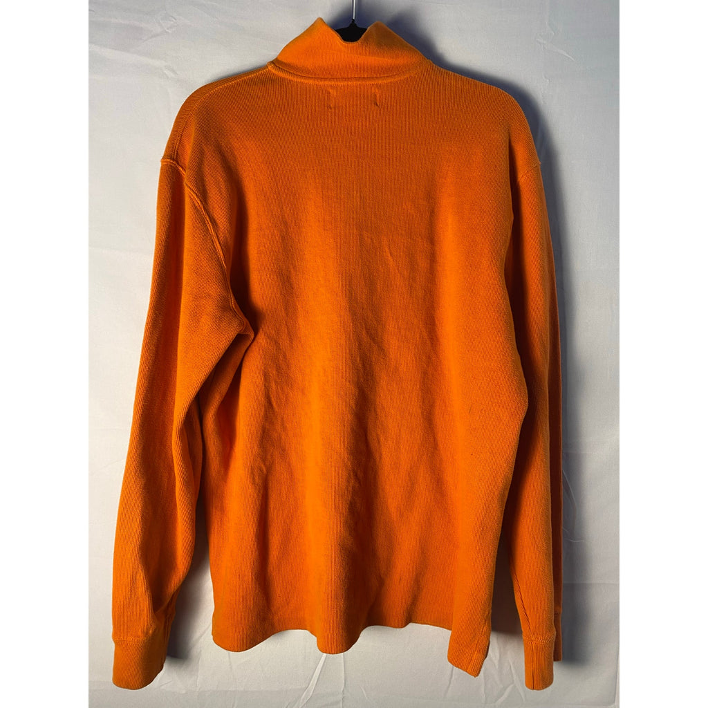 Vintage Polo by Ralph Lauren Orange Polo Sweater Quarter Zip Pullover Large