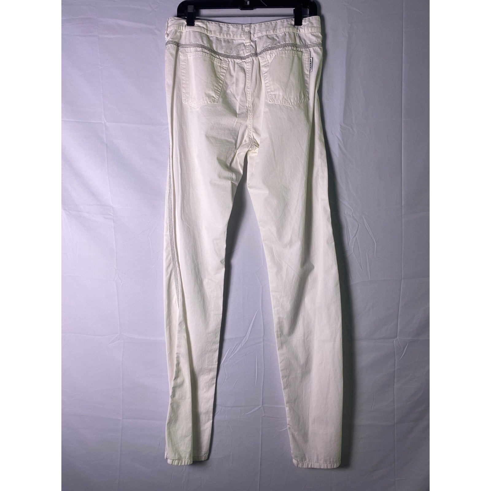 ARMANI White Skinny Jeans Light Wash 5-Pockets Long Women's Size 10