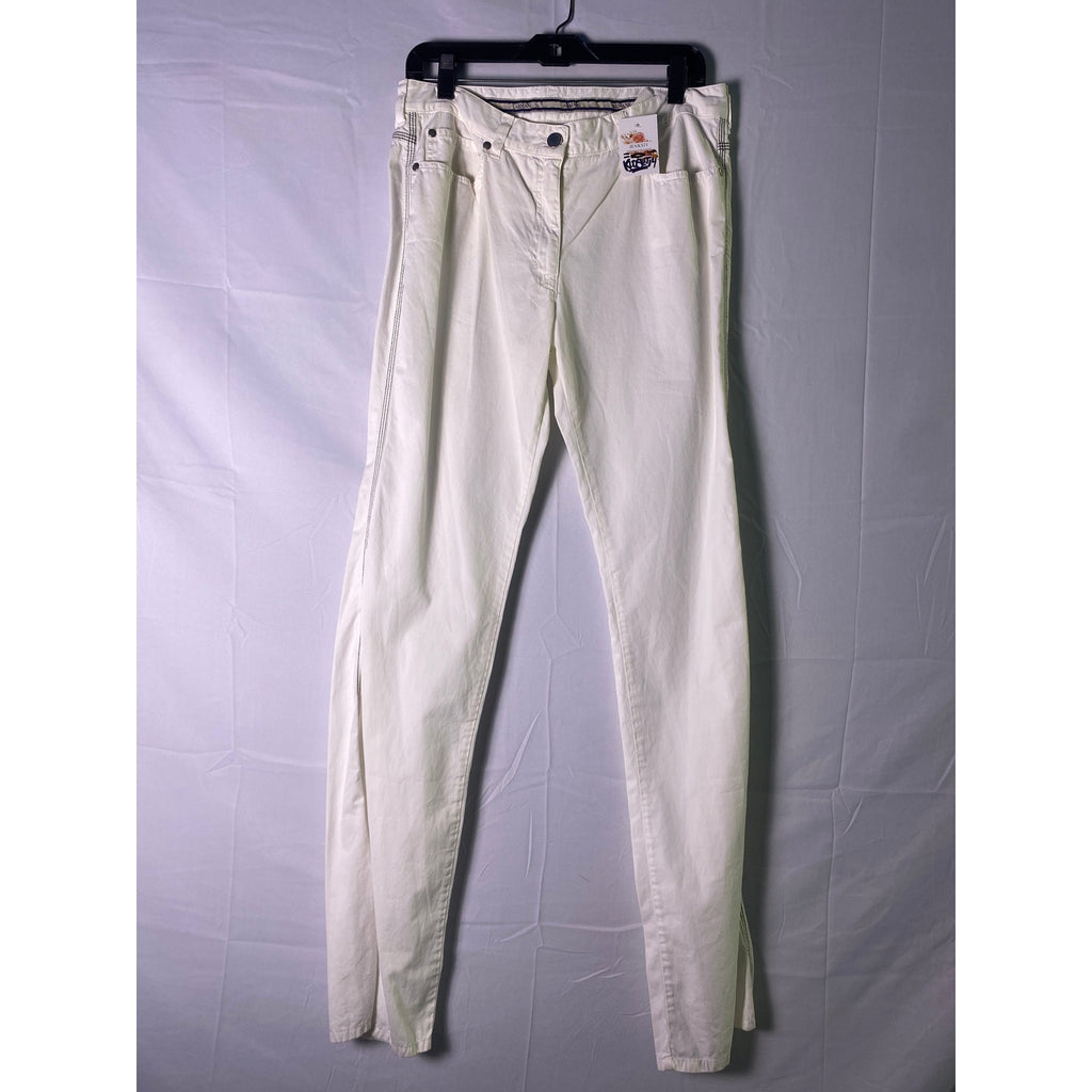 ARMANI White Skinny Jeans Light Wash 5-Pockets Long Women's Size 10