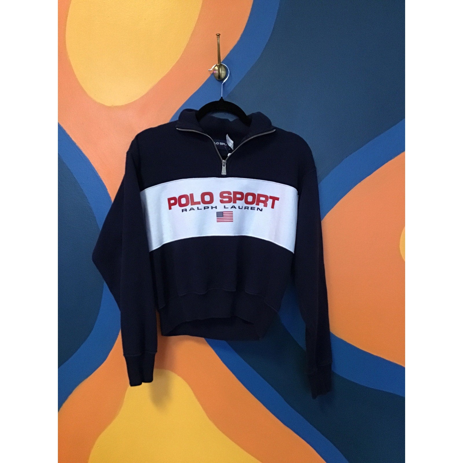 Polo Ralph Lauren Polo Sport Quarter-Zip Fleece Pullover Women's Size Small