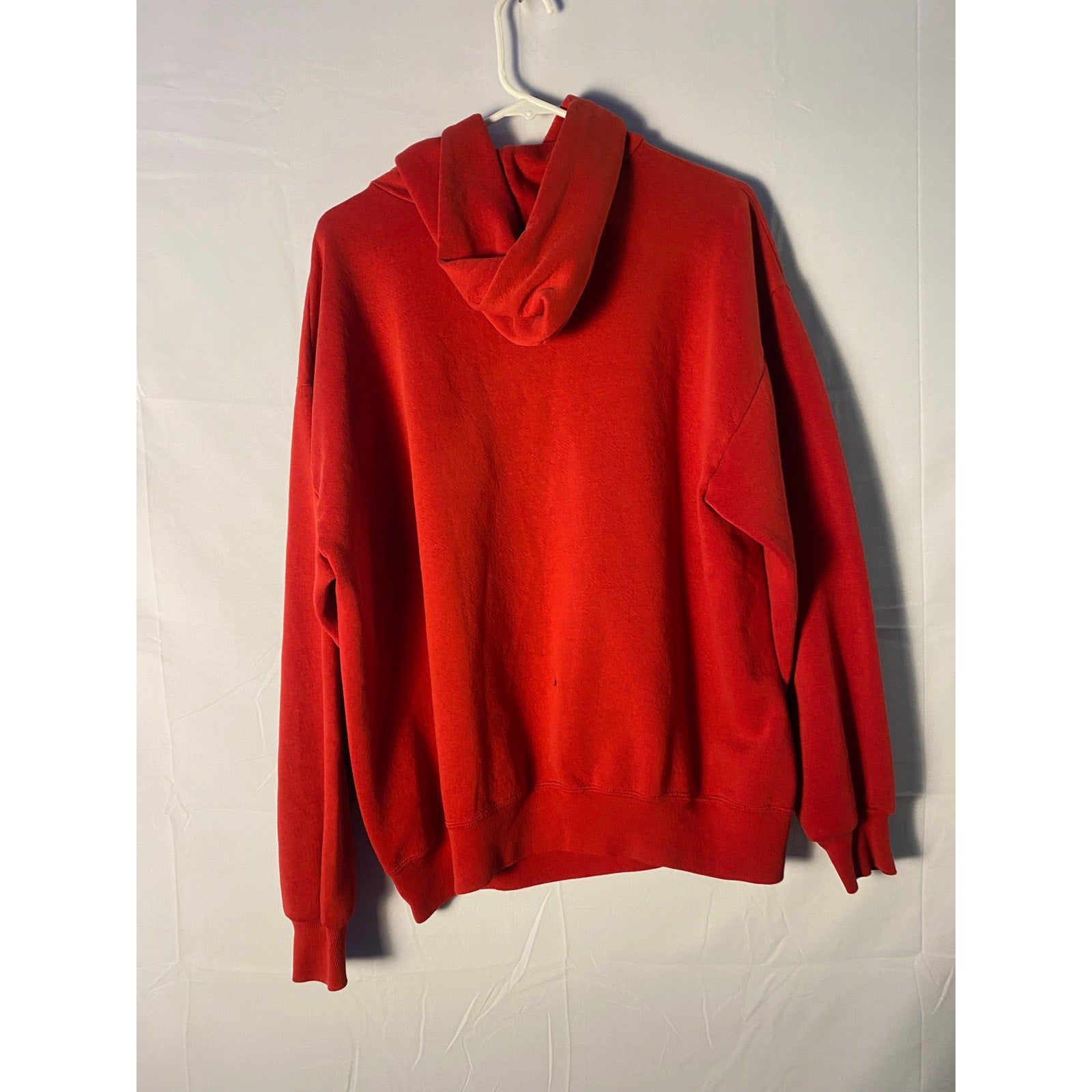 Vintage 90s Gildan IU INDIANA Hoosier Logo Print Arch Red Hoodie Pullover Size M/L