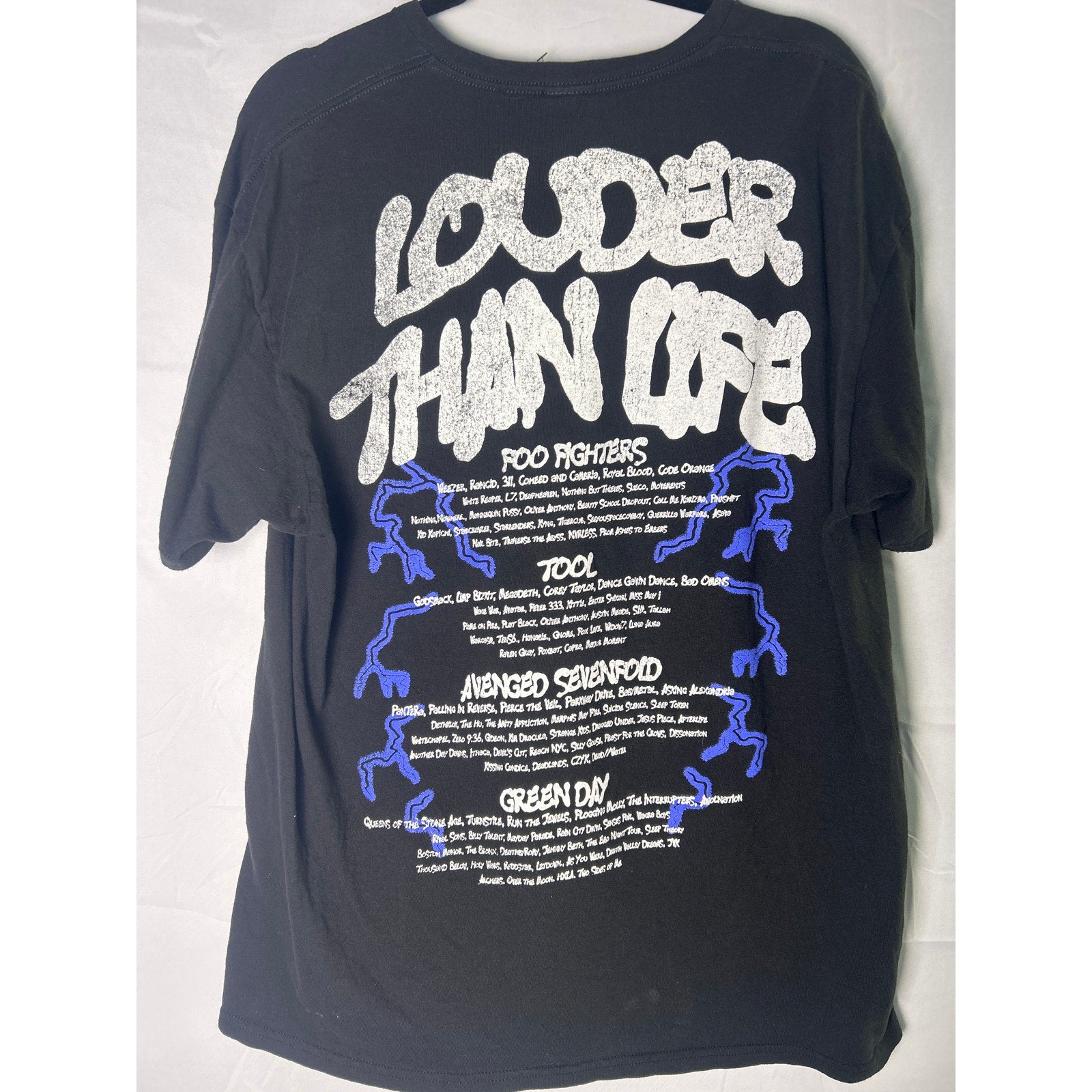 Louder Than Life Concert Festival Foo Fighters Tool Green Day Shirt Men’s XL