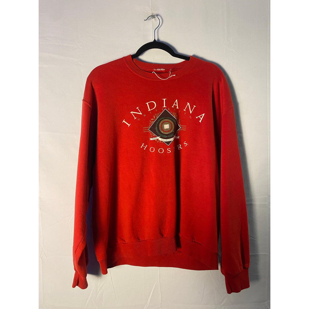 Vintage 90s Indiana University Hoosiers Traditional Red Sweatshirt, Men's Size M/L