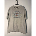 Genuine Harley Davidson ROMMEL New Castle, DE Print Gray Shirt Men's sIZE xl