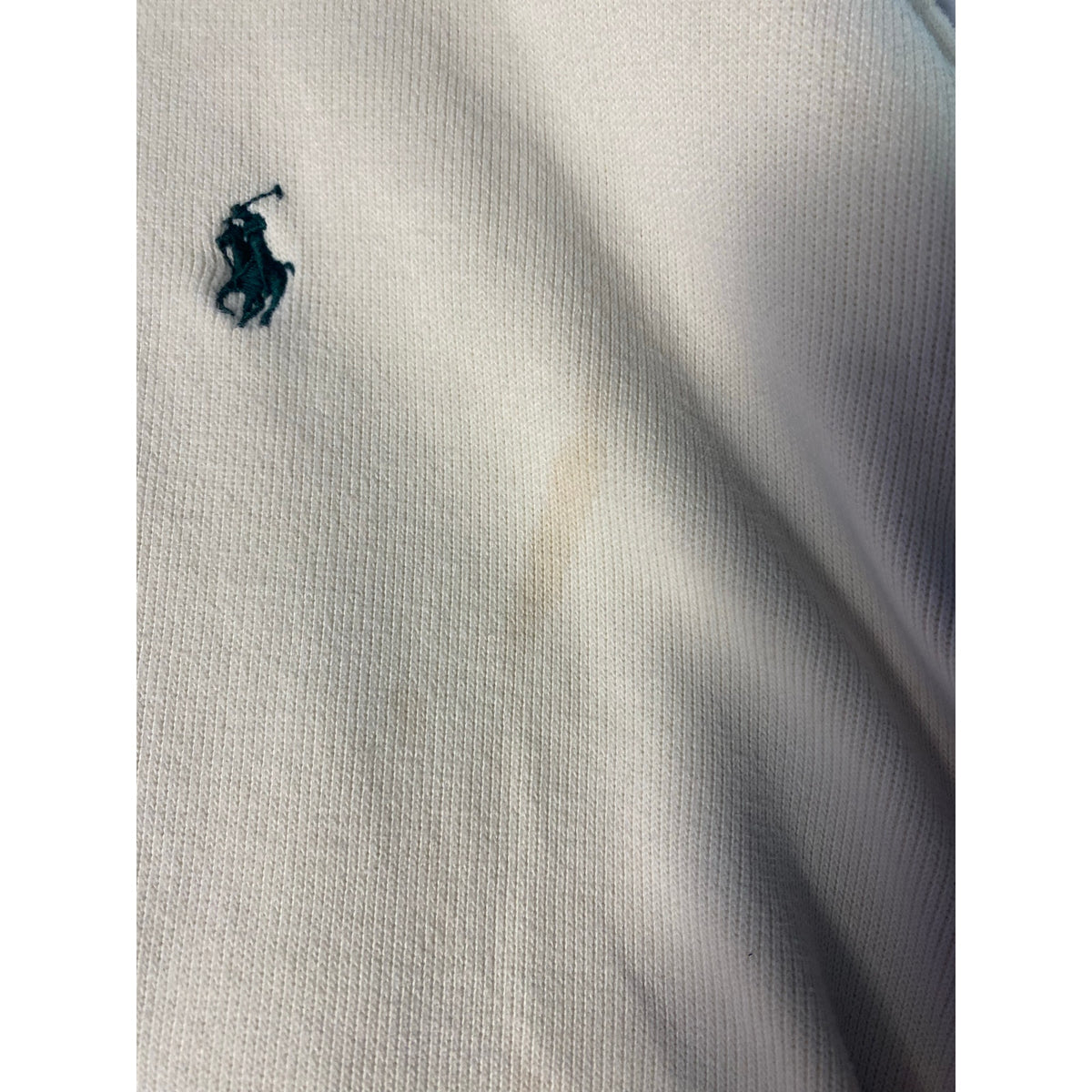 Vintage Polo by Ralph Lauren White Polo Sweater Quarter Zip Pullover Logo 2XL