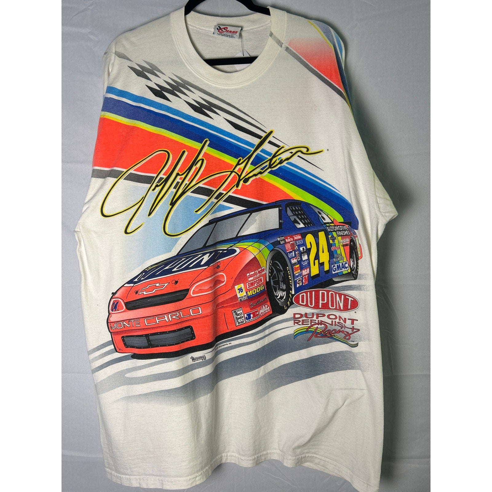 Chase Authentics Jeff Gordon Nascar All Over Dupont Racing Finish First #24 XXL