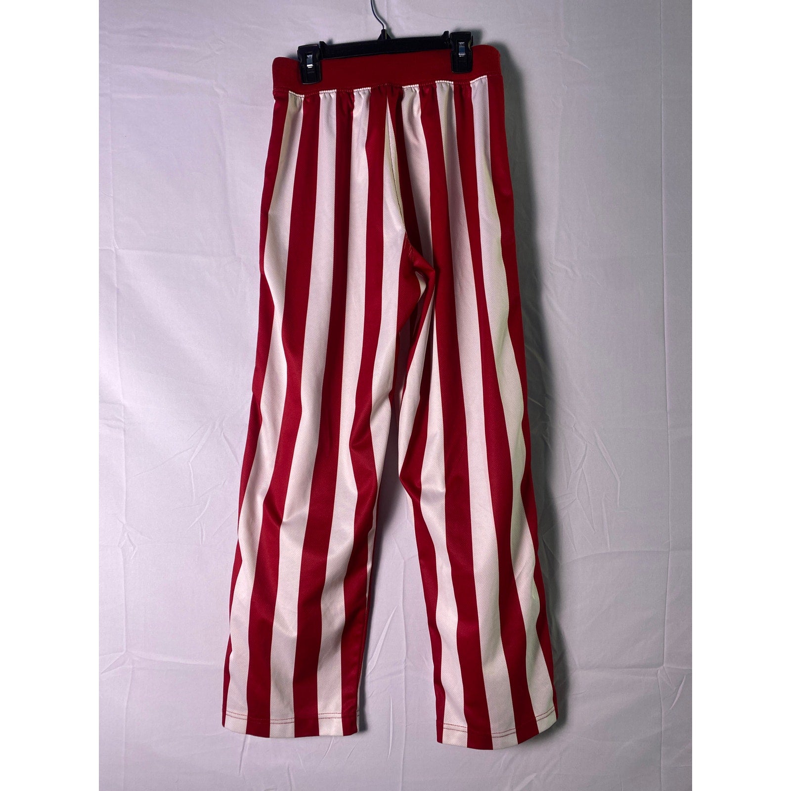 adidas Indiana University Candy Red White Stripe Basketball Pants Youth Large