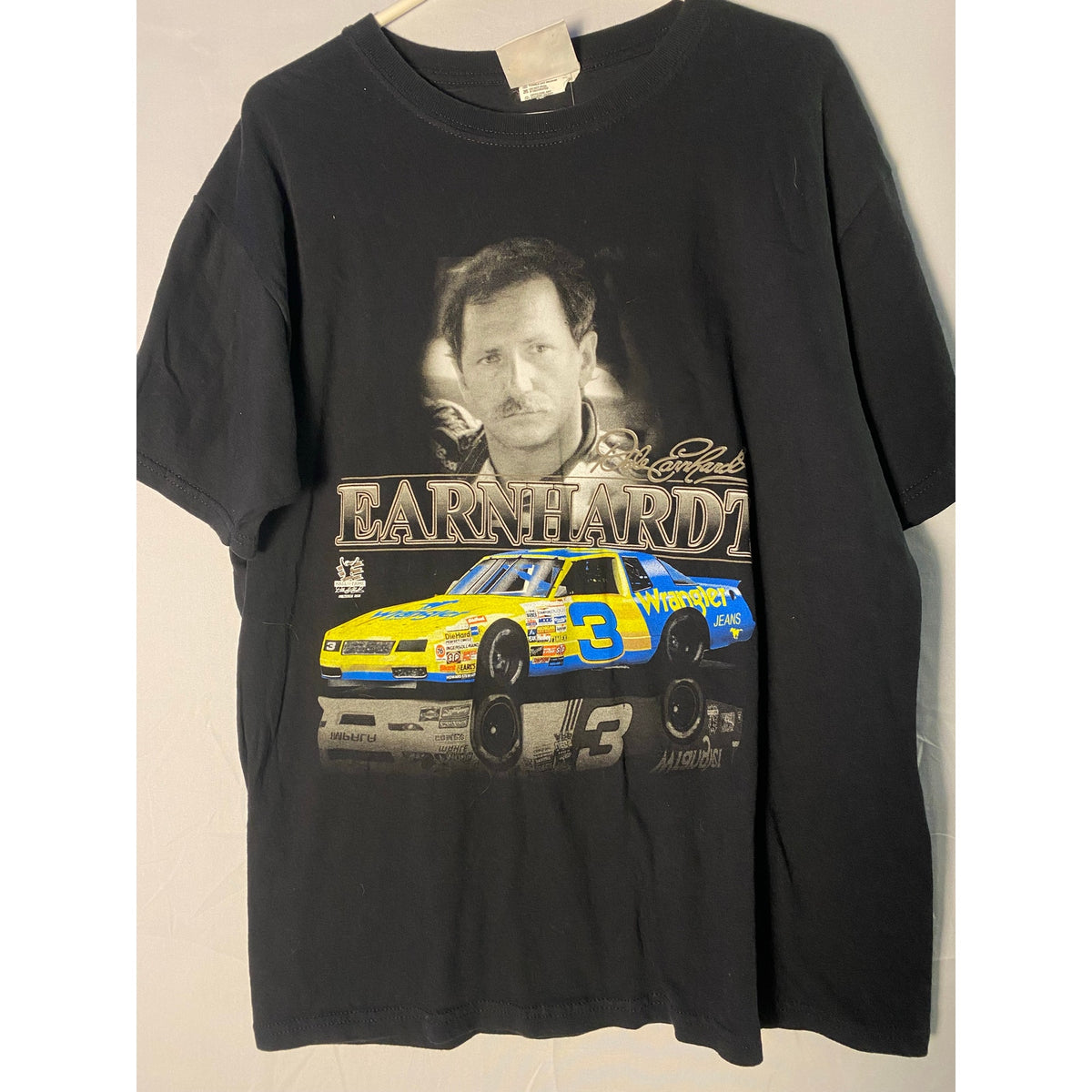 Nascar Dale Earnhardt Jr & Sr 2010 Hall Of Fame Graphic Print  Men's Large