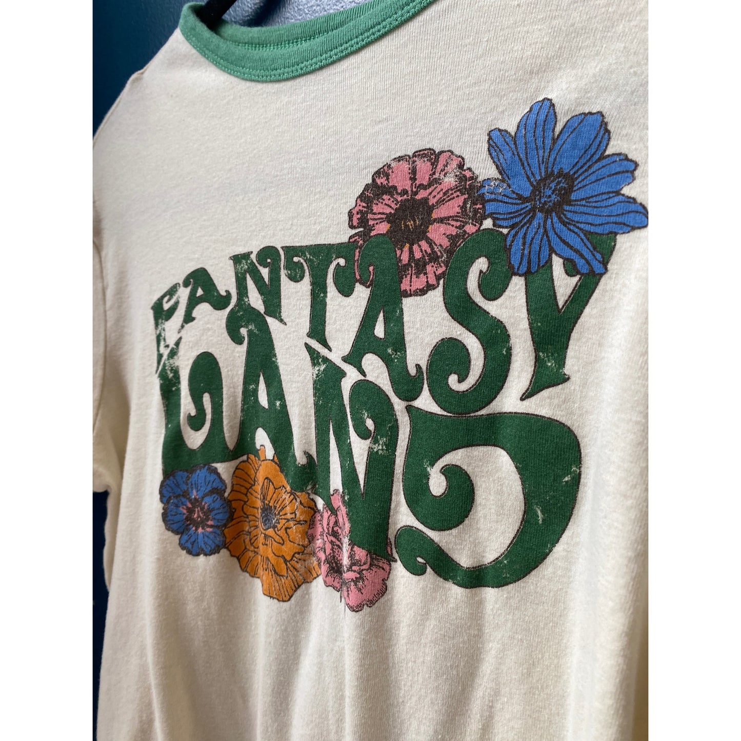 BDG Urban Outfitters Floral Fantasy Land Baby Tee Women's Size Small