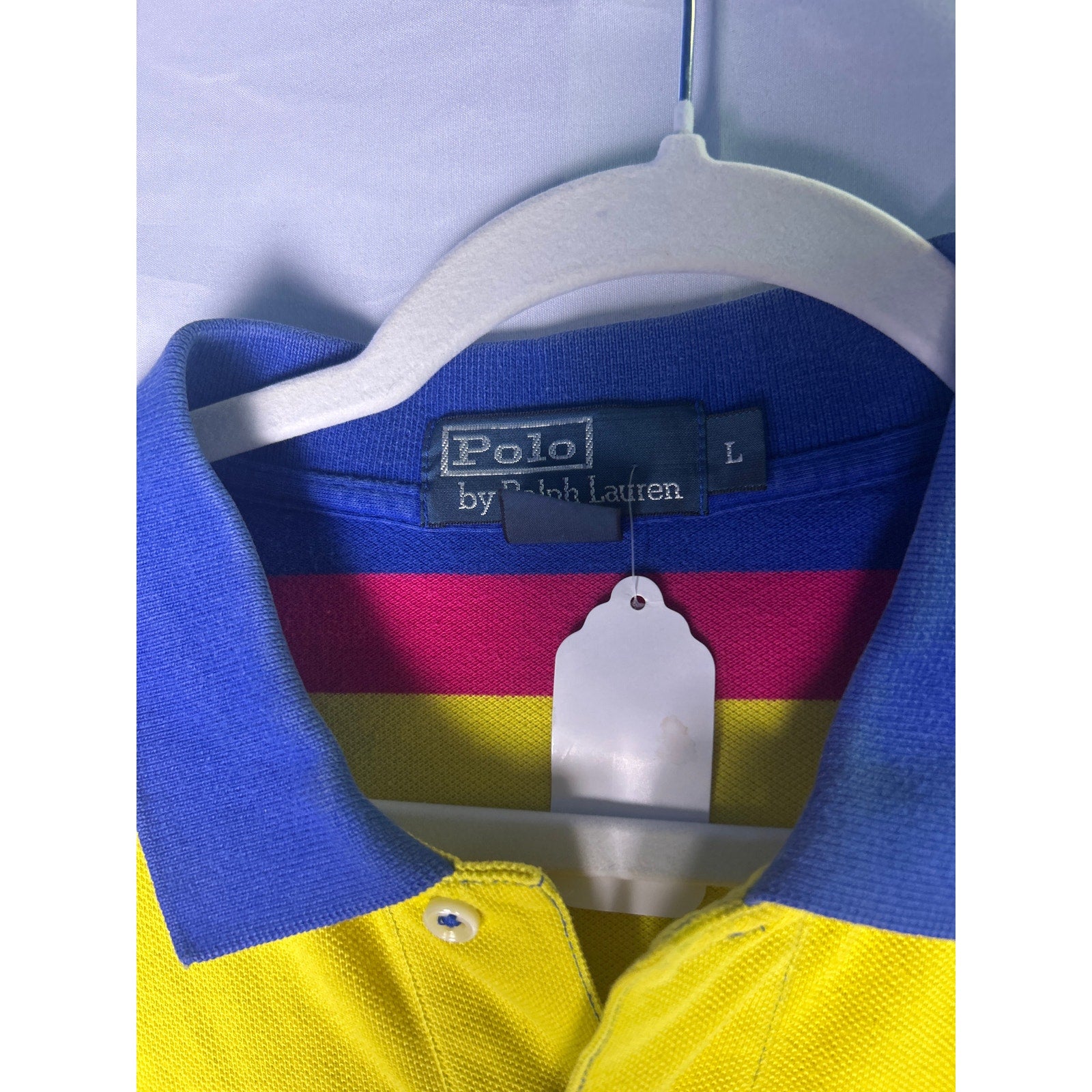 Polo by Ralph Lauren Multicolor Striped Polo Shirt Men's Size Large