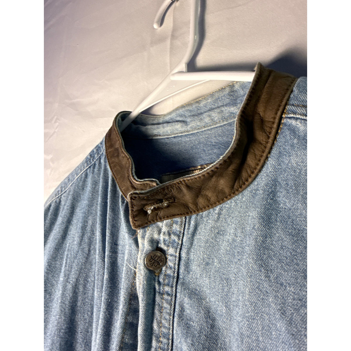 Synergy Jeans Denim Shirt with Accent Collar
