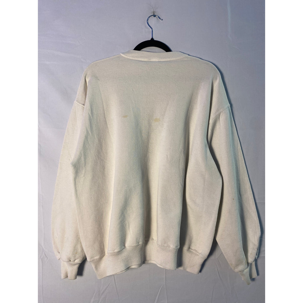 Vintage 90s Russel Athletics Little 500 Crewneck White Sweater Men's Size XL