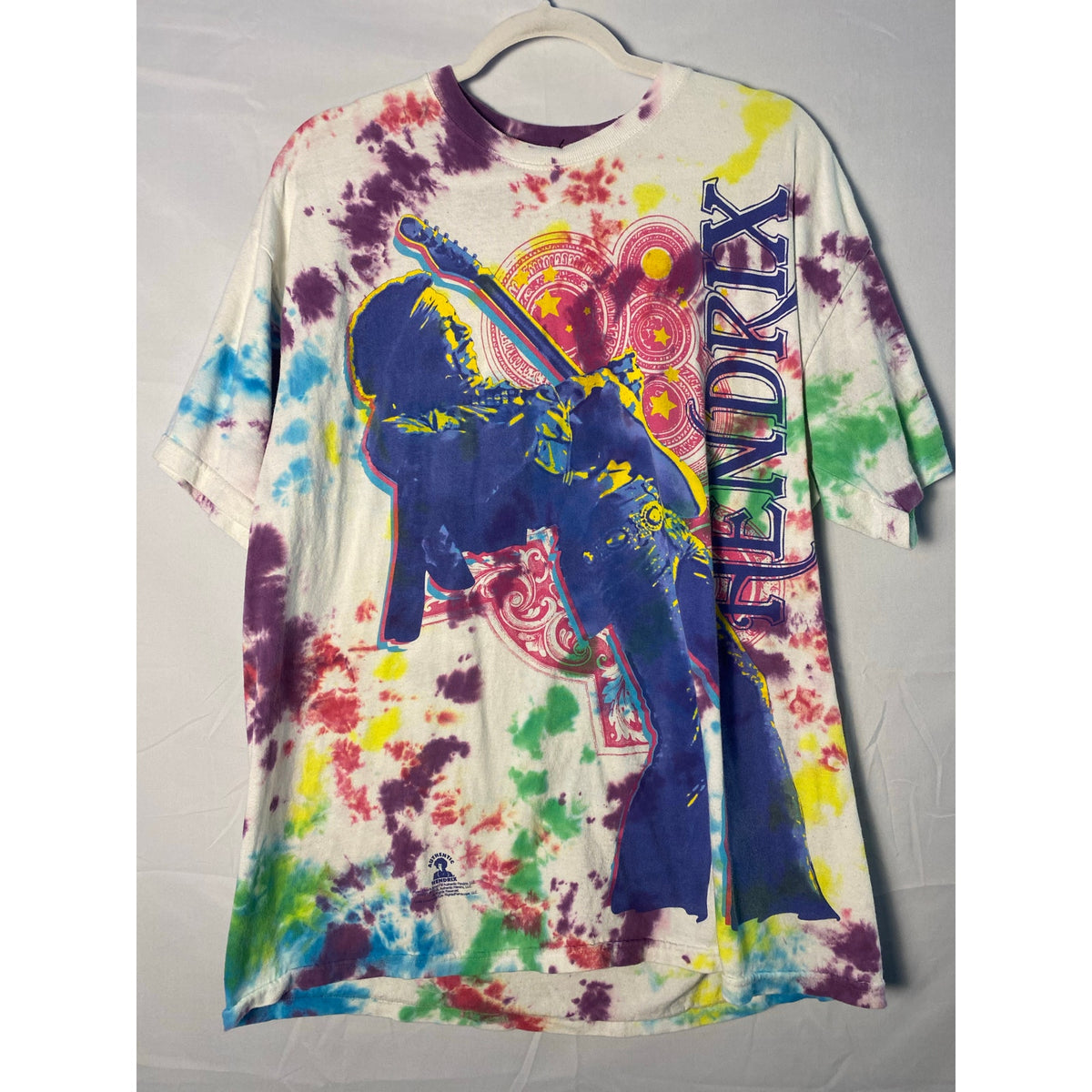 Liquid Blue HENDRIX Shirt Graphic Print Jimmy Hendrix SS Rock Men's Size XL