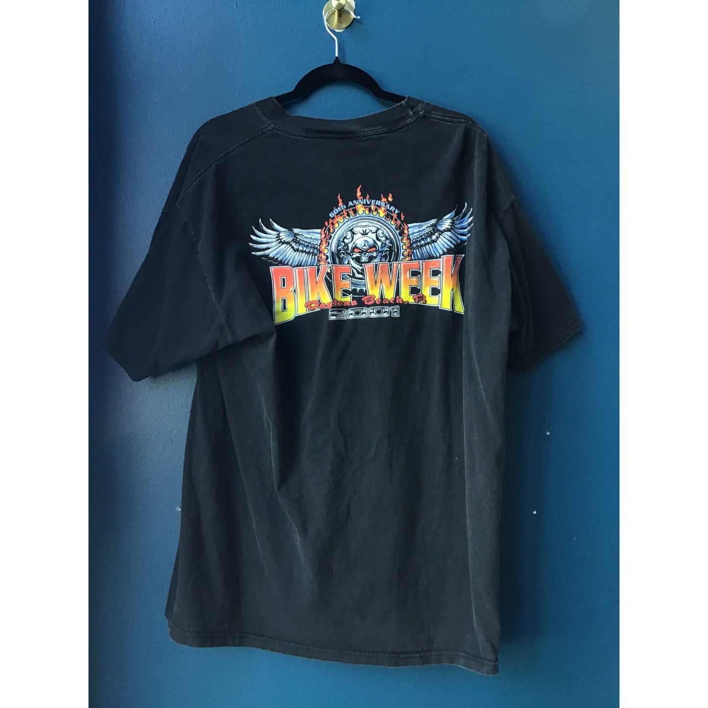 Y2K Harley Davidson 60TH Anniversary BIKE WEEK DaytonA Beach, FL 2001 Shirt XL