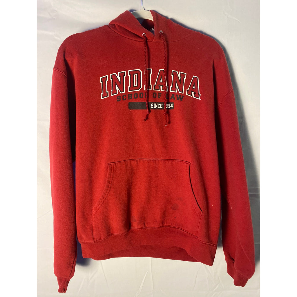 Champion IU Indiana University School Of Law Red Pullover Hoodie Men's Large