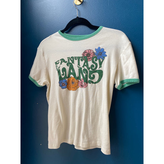 BDG Urban Outfitters Floral Fantasy Land Baby Tee Women's Size Small