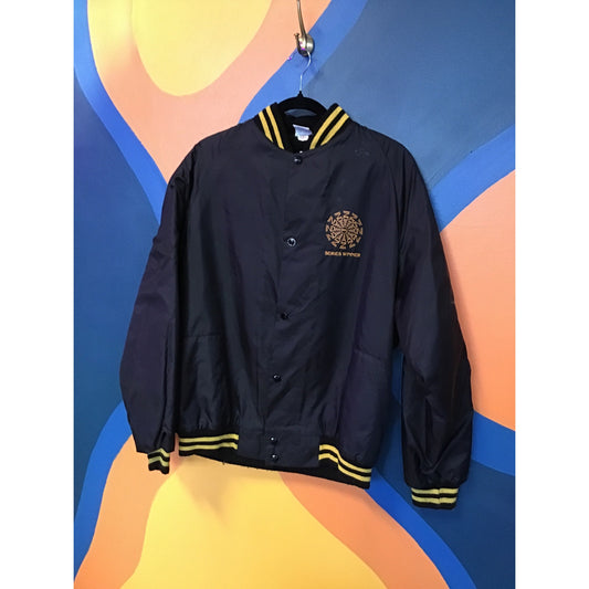 Vintage Local Radio NBL INDIANA BMX 1984-1985 Lined Bomber Jacket Men's Large