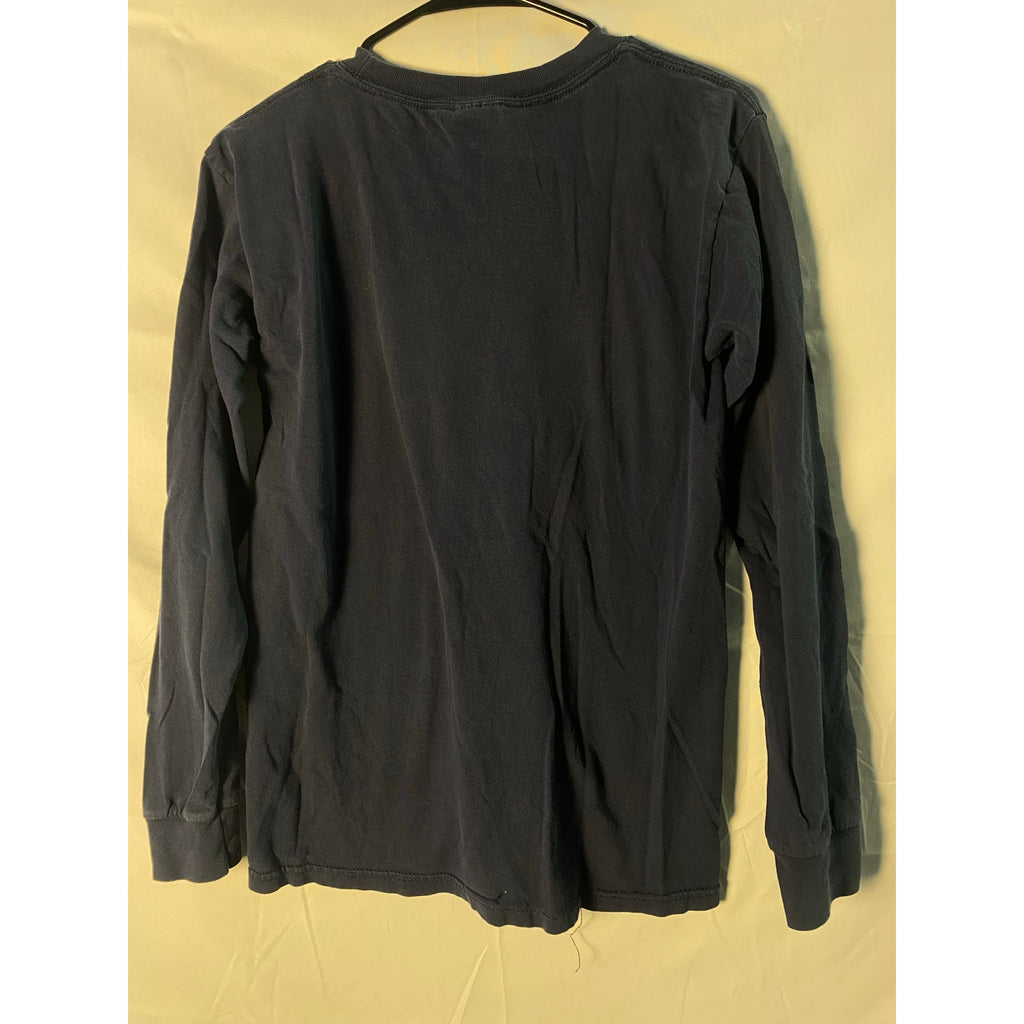 Gildan IU Indiana University Long Sleeve Navy Shirt Crewneck Men's Size Small
