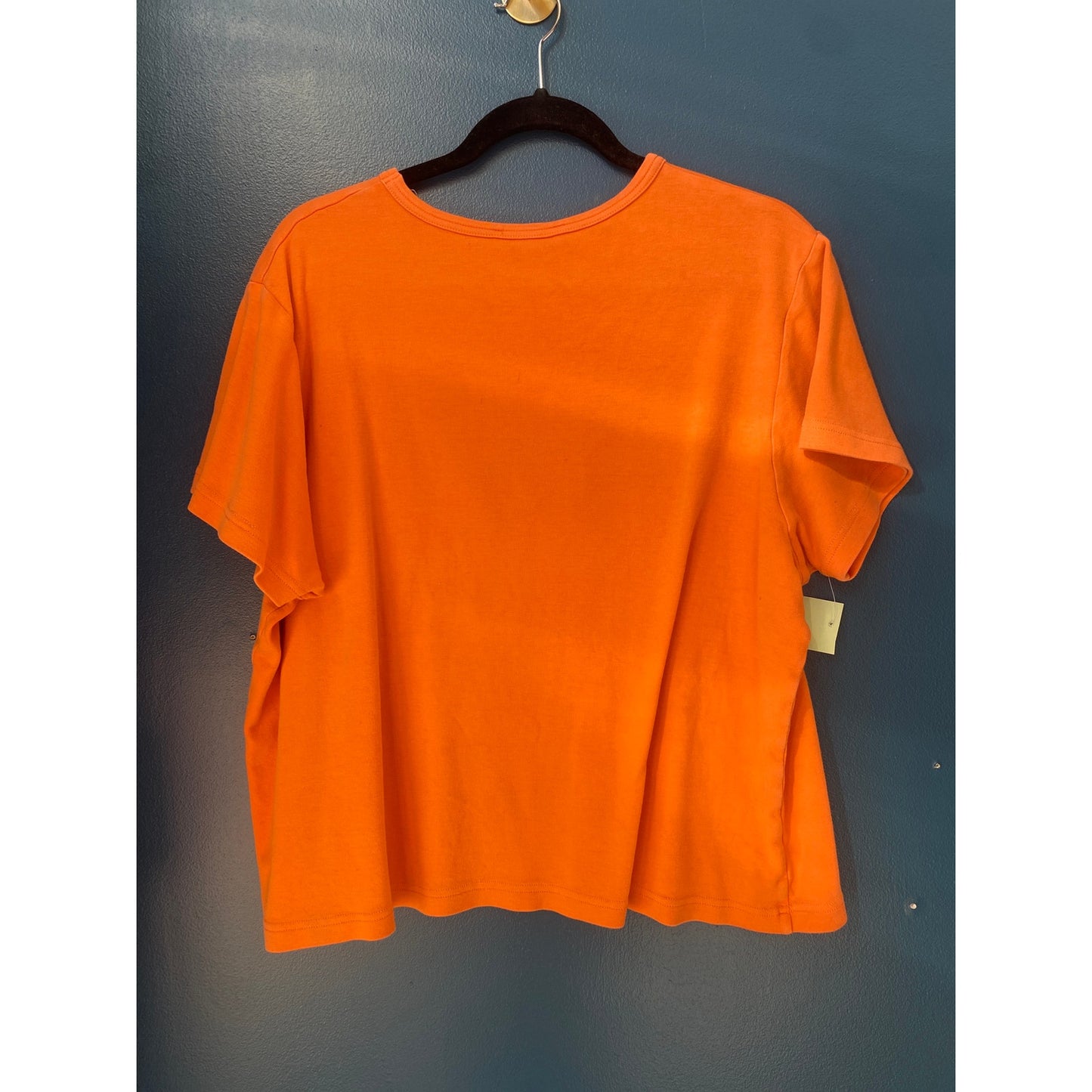 Cruisewear & Co. Orange T-shirt with Rhinestone Sun Short Sleeve Women's XXL