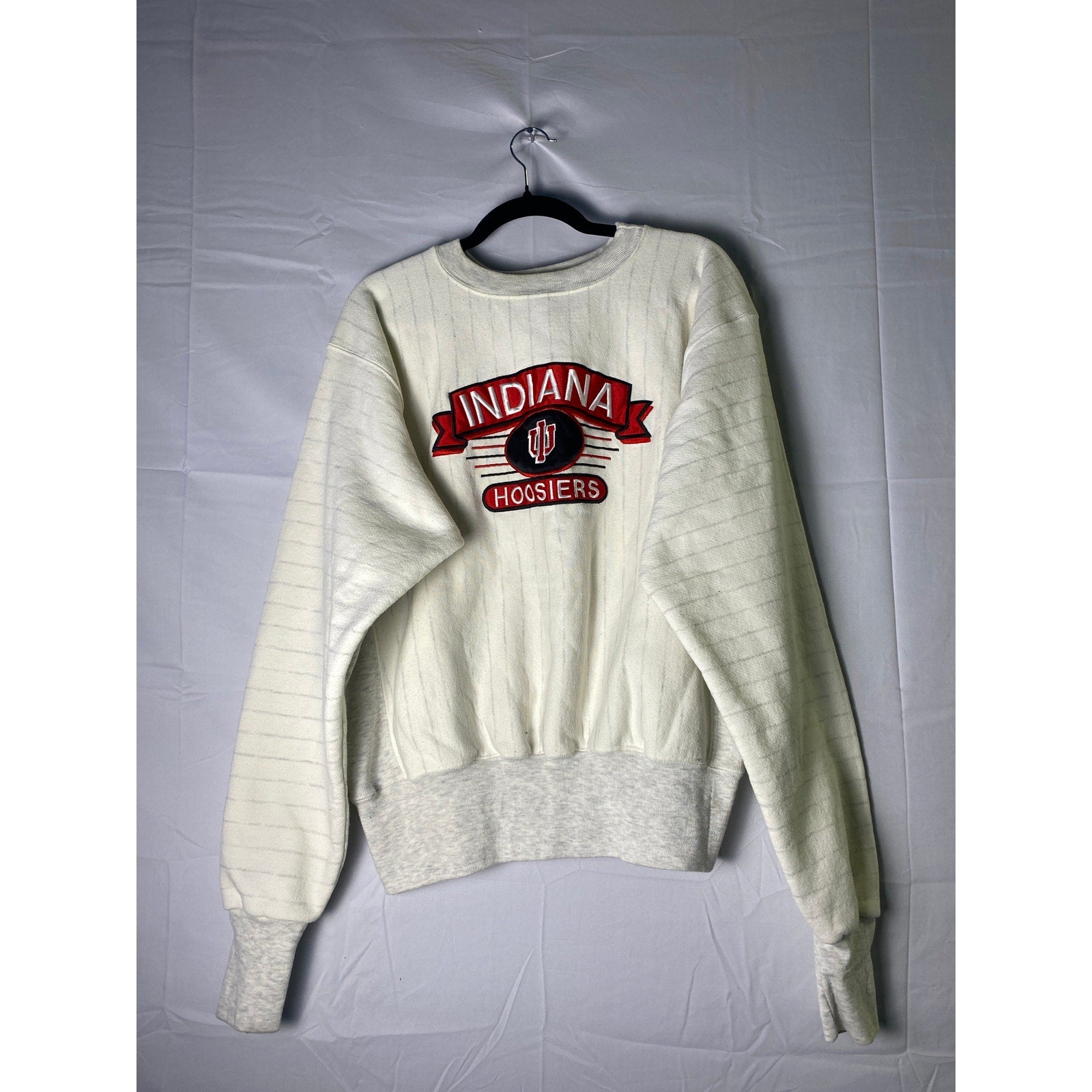 Vintage 90s IU Indiana University Crewneck Pullover Sweatshirt Womens Medium