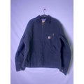 Carhartt Detroit Jacket Black Zip Pocket Blanket Lived Full Zip Men's Size XL