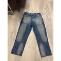 Y2K Akademiks Blue Denim Straight Leg Jeans Embroidered Logo Men's Size 40/34