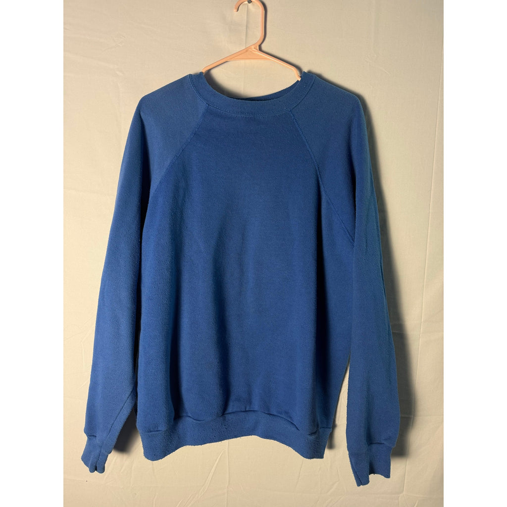 Tultex Solid Royal Blue Crewneck Pullover Sweatshirt Women's Size XL