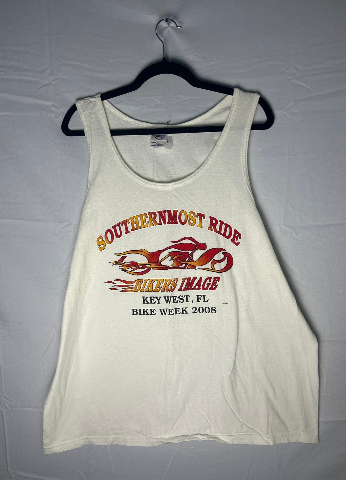 Delta Pro Weight SOUTHERNMOST RIDE BIKERS IMAGE Tank Shirt Key West, FL Size XL