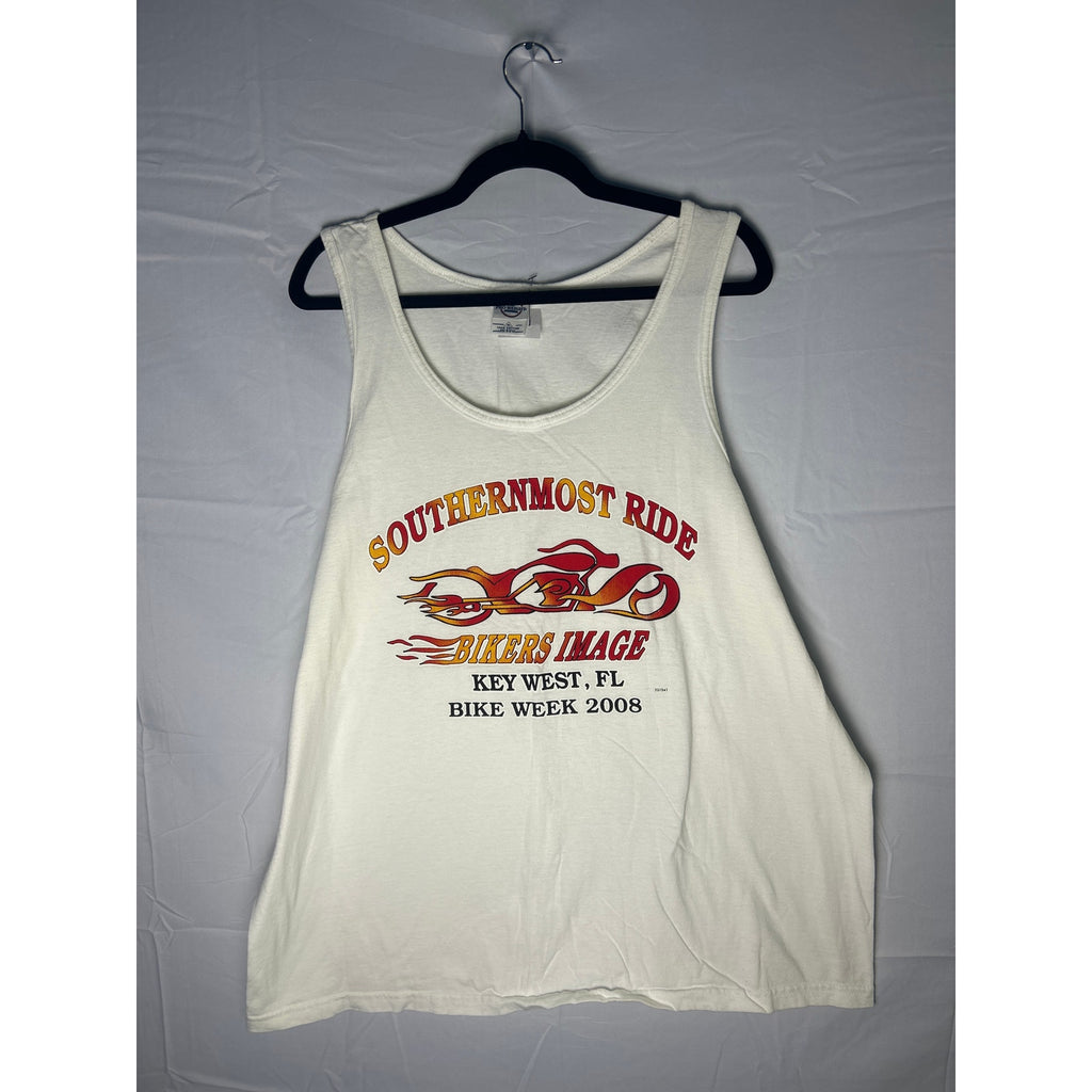 Delta Pro Weight SOUTHERNMOST RIDE BIKERS IMAGE Tank Shirt Key West, FL Size XL