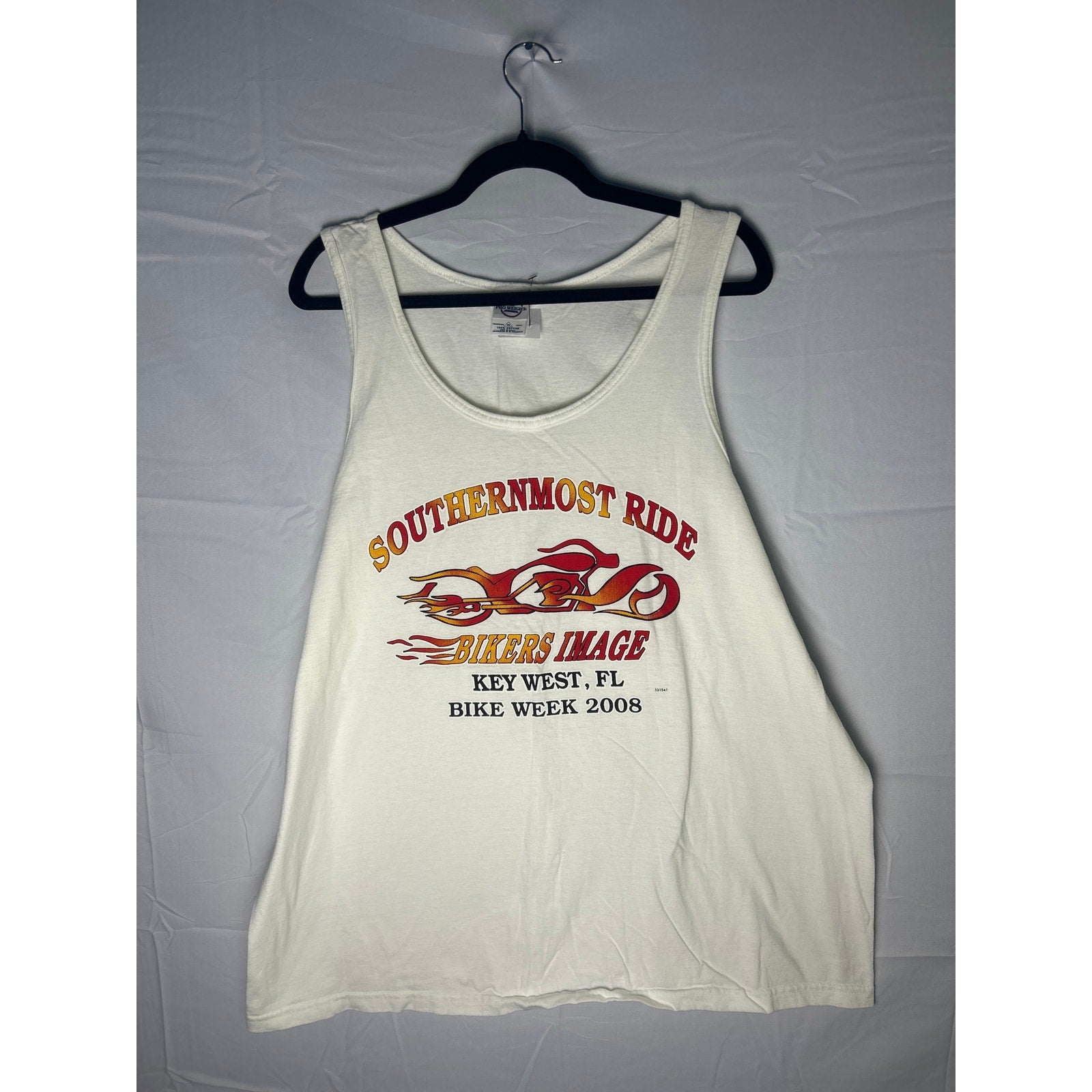 Delta Pro Weight SOUTHERNMOST RIDE BIKERS IMAGE Tank Shirt Key West, FL Size XL