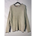 Adirondack 100% Cotton Ribbed Knit Crew Neck Pullover Sweater Men's Size XL