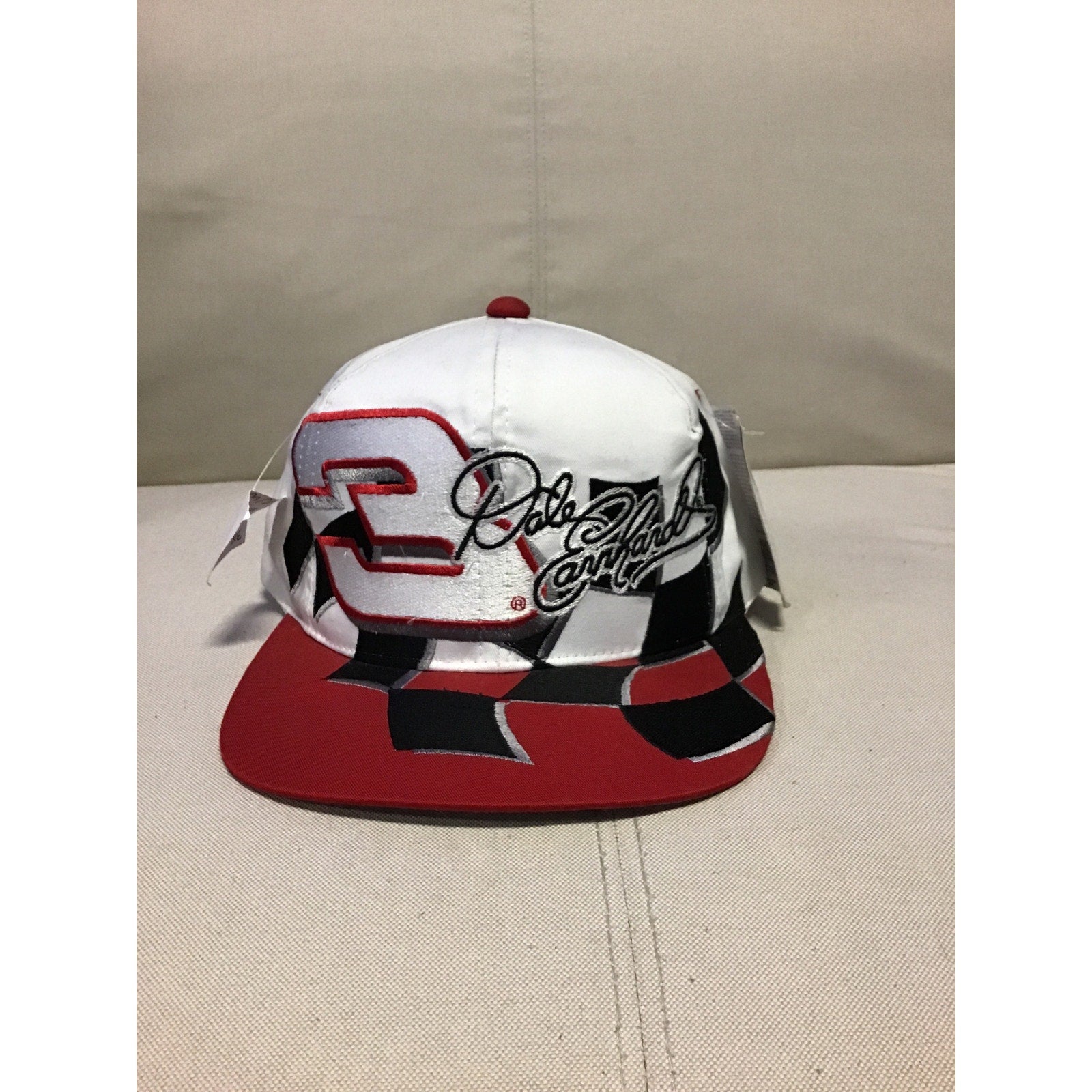 Vintage Chase Authentics Dale Earnhardt #3 NASCAR Hat Cap Snapback White Red NWT