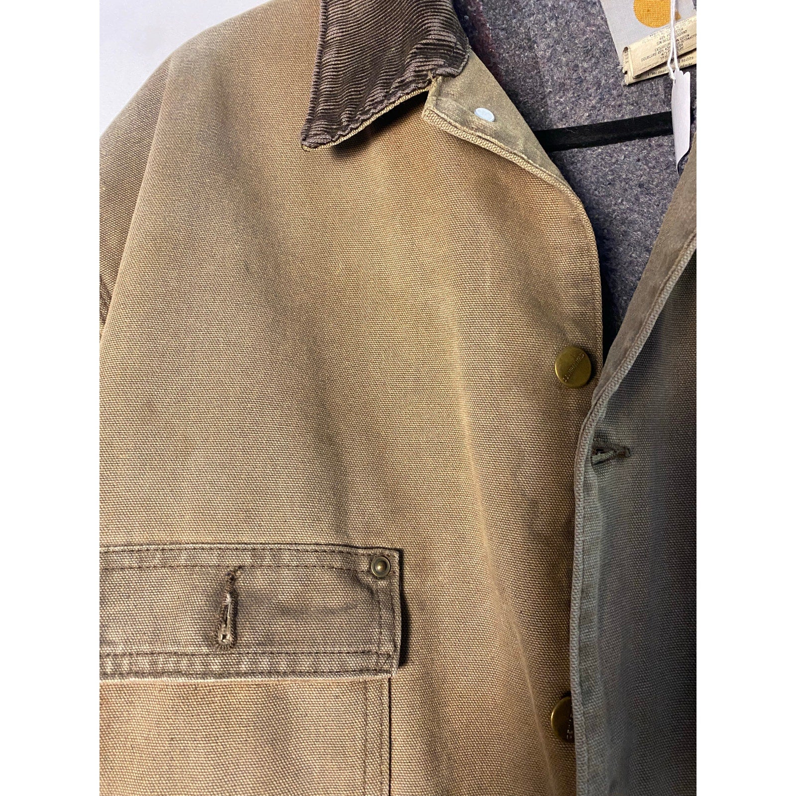 1999 Carhartt Blanket Lined Heavy Zip-Up Jacket w/Stains