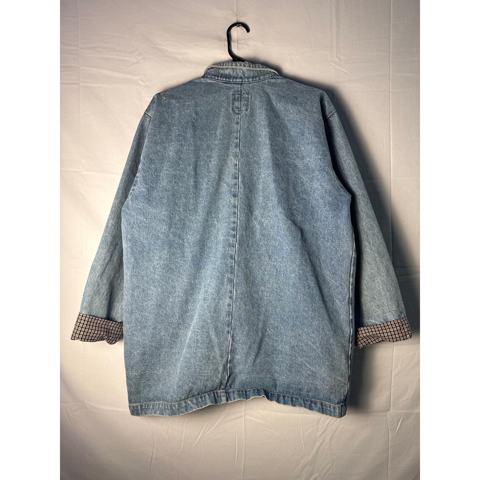 Vintage Sun Belt Denim Patchwork Two-Buttons Denim Jacket Women's Size Medium