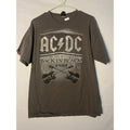 Y2K Vintage AC DC Shirt Back In Black 1980 Anthill Graphic Tee Gray Shirt Medium
