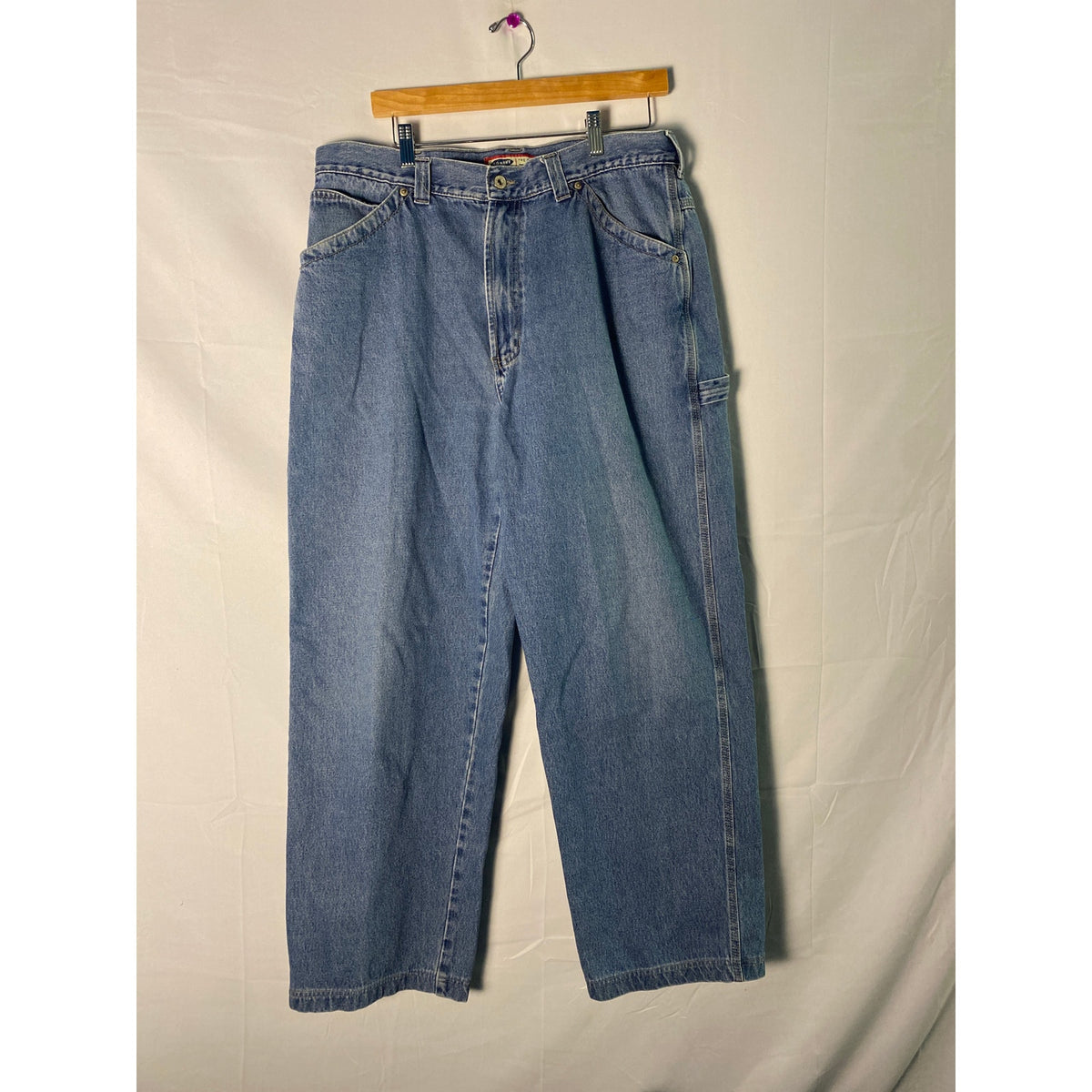 Vintage Old Navy Wide Leg Blue Jeans Denim Side Pockets Women's Size 36