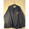 Vintage Logo 7 Cowboys Satin Button Snap Full Zip Navy Windbreaker Jacket XL