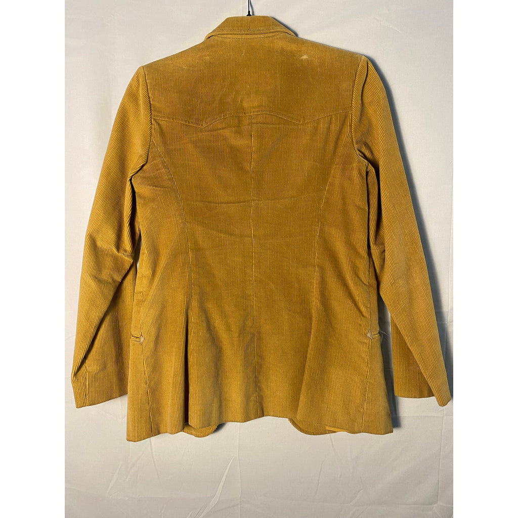 Vintage 70s Country Craft Camel Brown Corduroy 3-Buttons Blazer Jacket Medium?