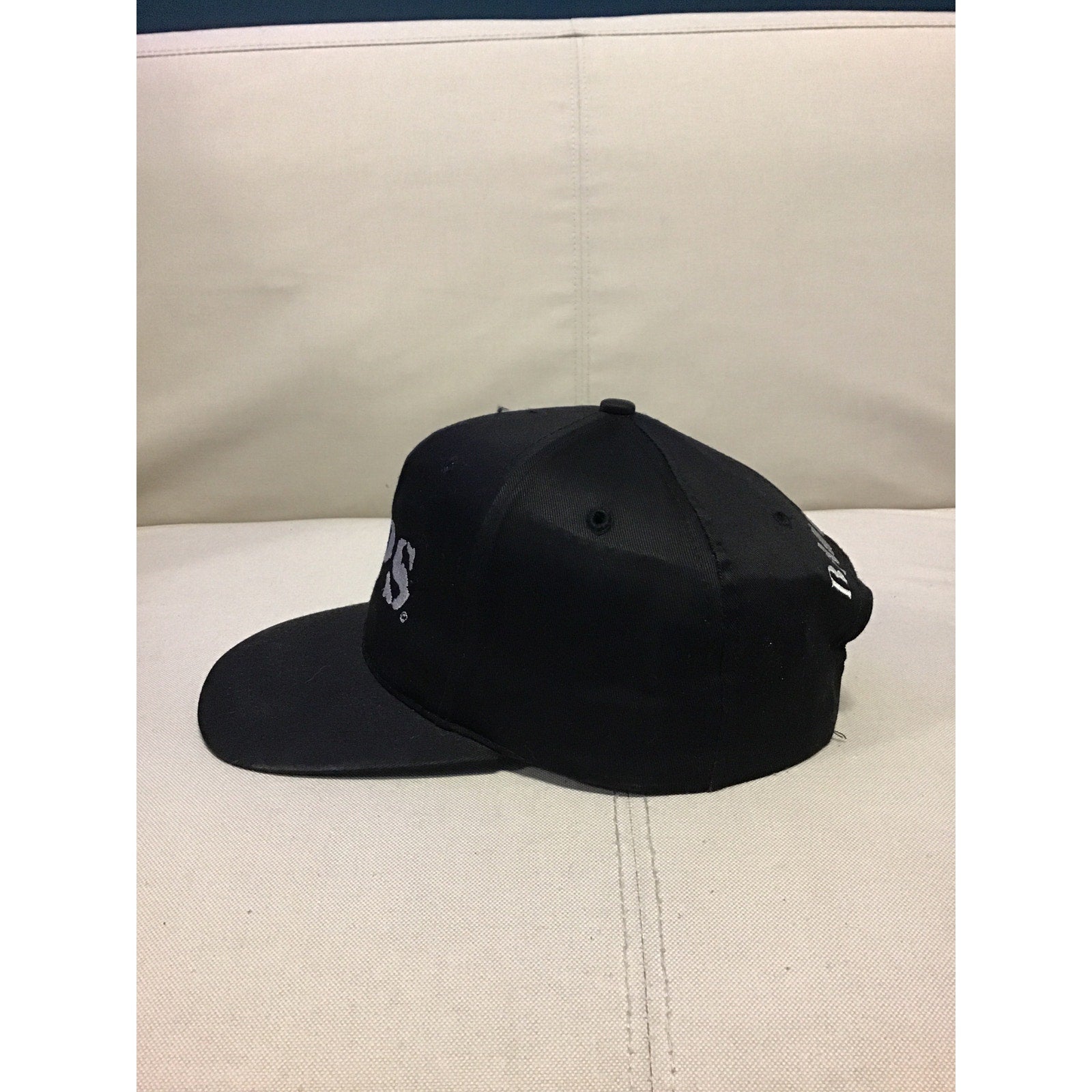 Vintage 90s COPS BAD BOY Embroidered Reality TV Series Snap Back Black Hat Cap
