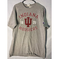 Vintage 90s Champion Indiana Hoosiers 1820 Logo Print Gray Shirt Men's Size XL