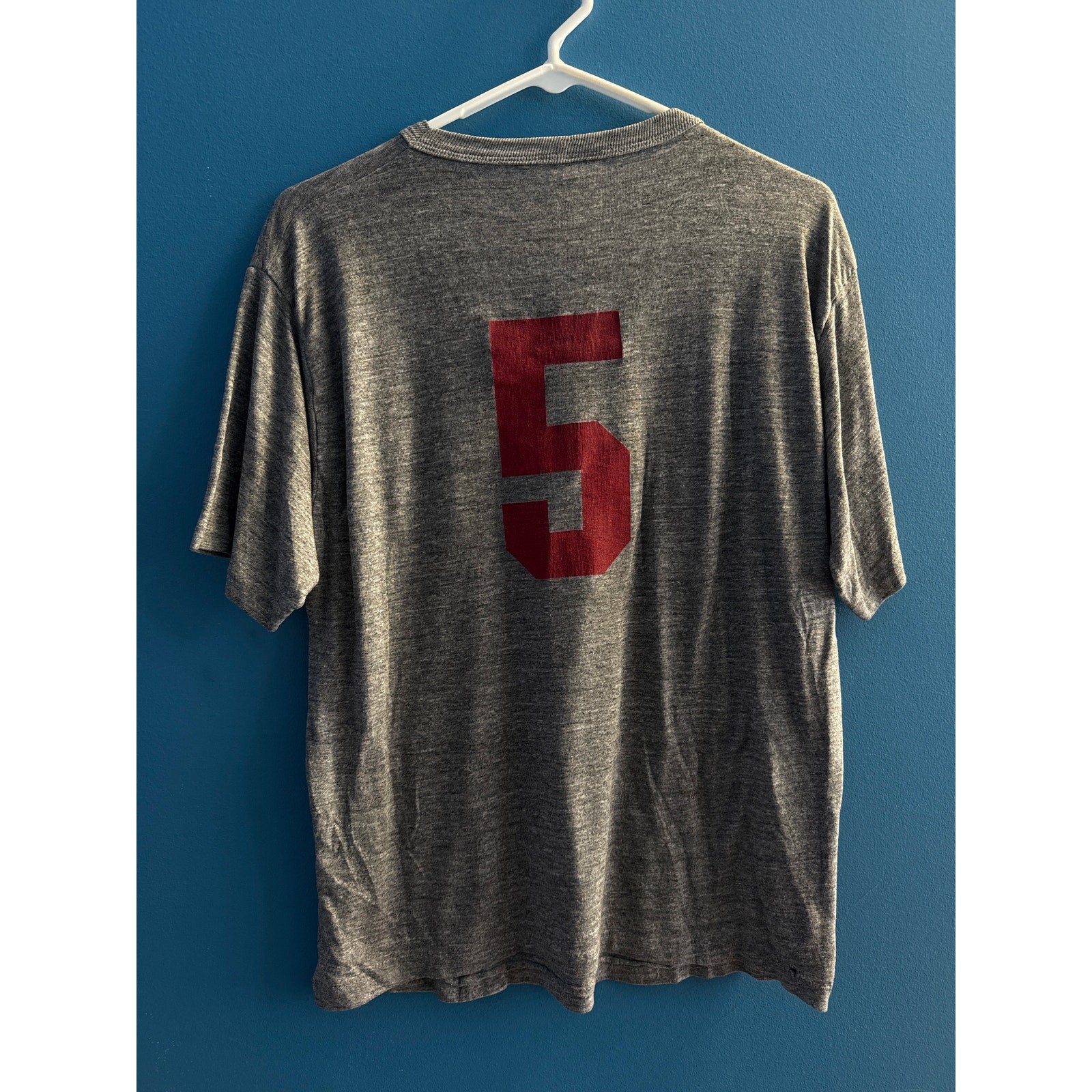 Russell Athletic Phi Kappa Theta Lettered Short Sleeve Gray T-Shirts Men's XL