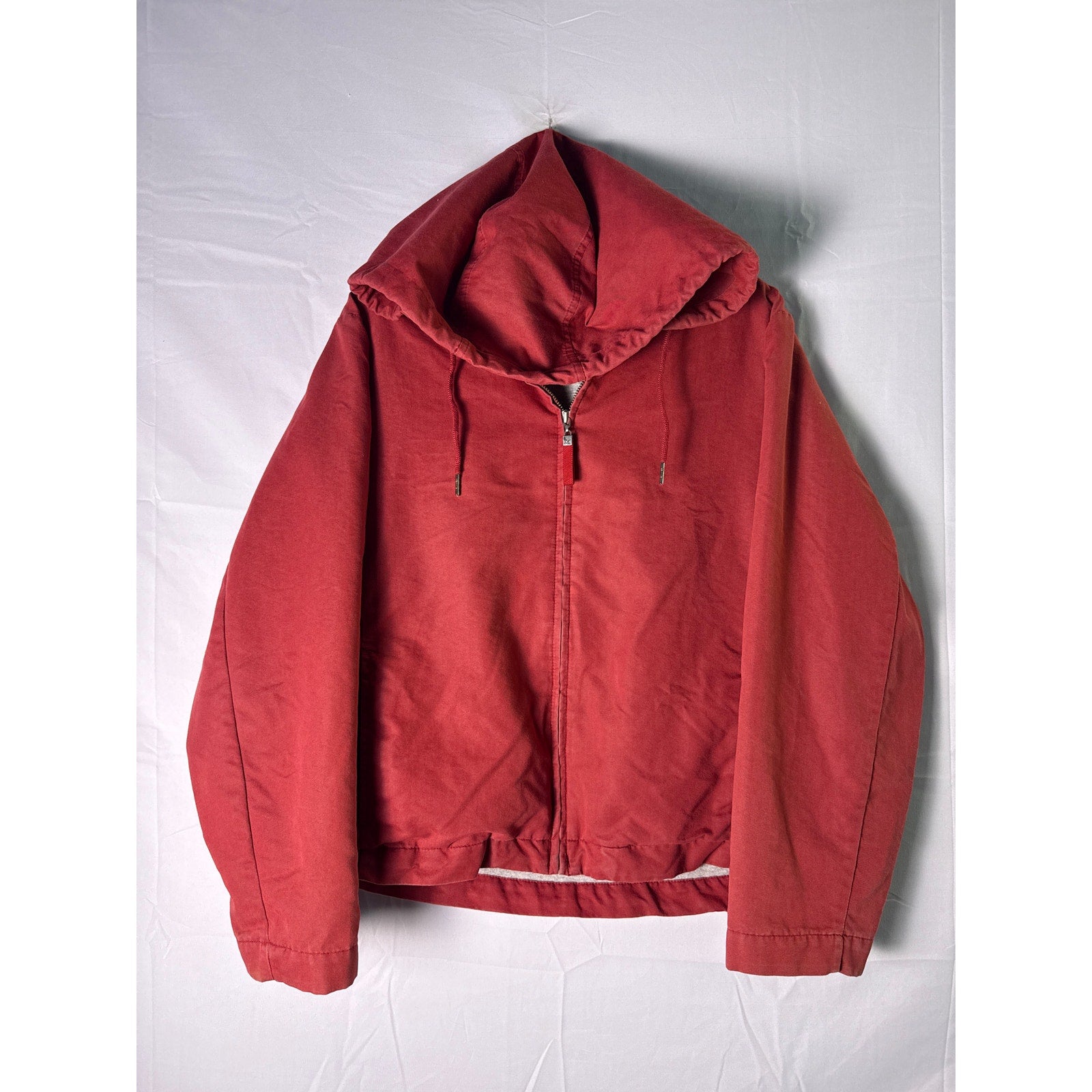 Vintage Eddie Bauer Red Zip Hoodie – M