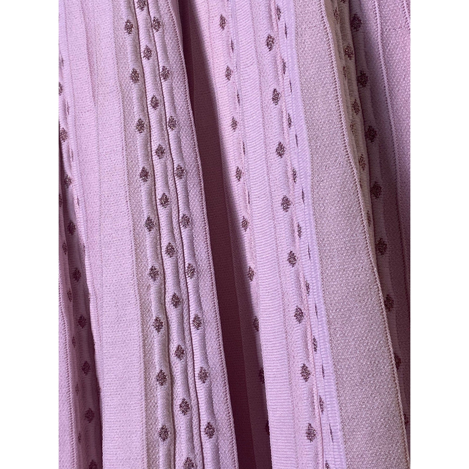 Ted Baker Pink Pleated Jacquard Knit Dress