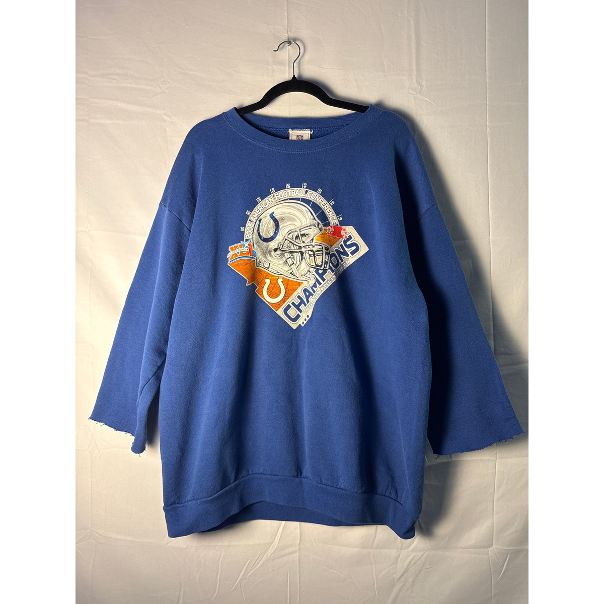 NFL Indianapolis Colts 2006 Champions Superbowl XLI Crewneck Blue Sweater XL