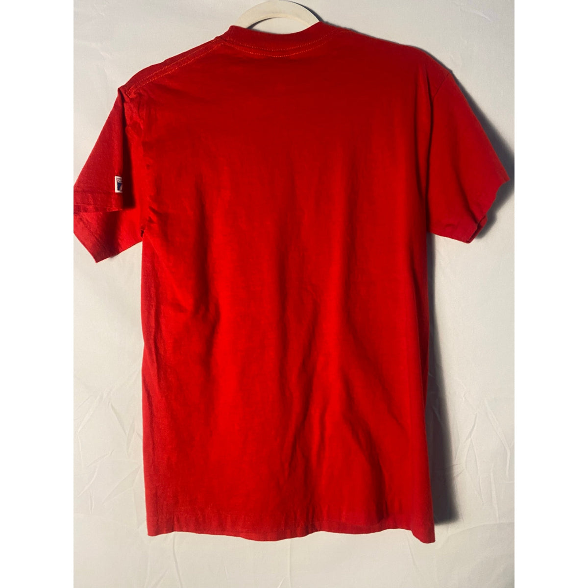 Vintage 90s Logo 7 IU Indiana Hoosiers Graphic Print Red Shirt Men's Size Small